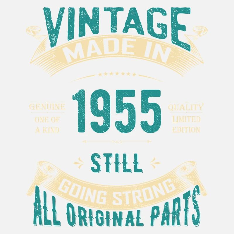 Vintages 1955 klassisches Textdesign