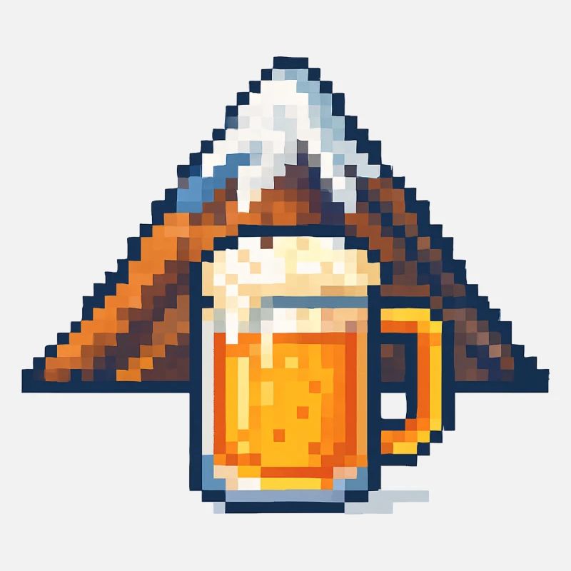 Pixel Berg und Bier
