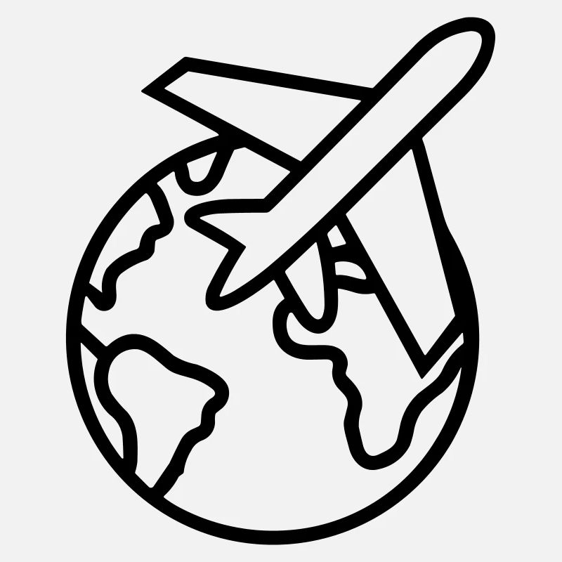 Weltreise-Symbol