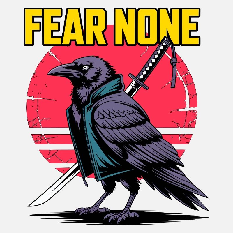 Samurai Raven Fear None Design