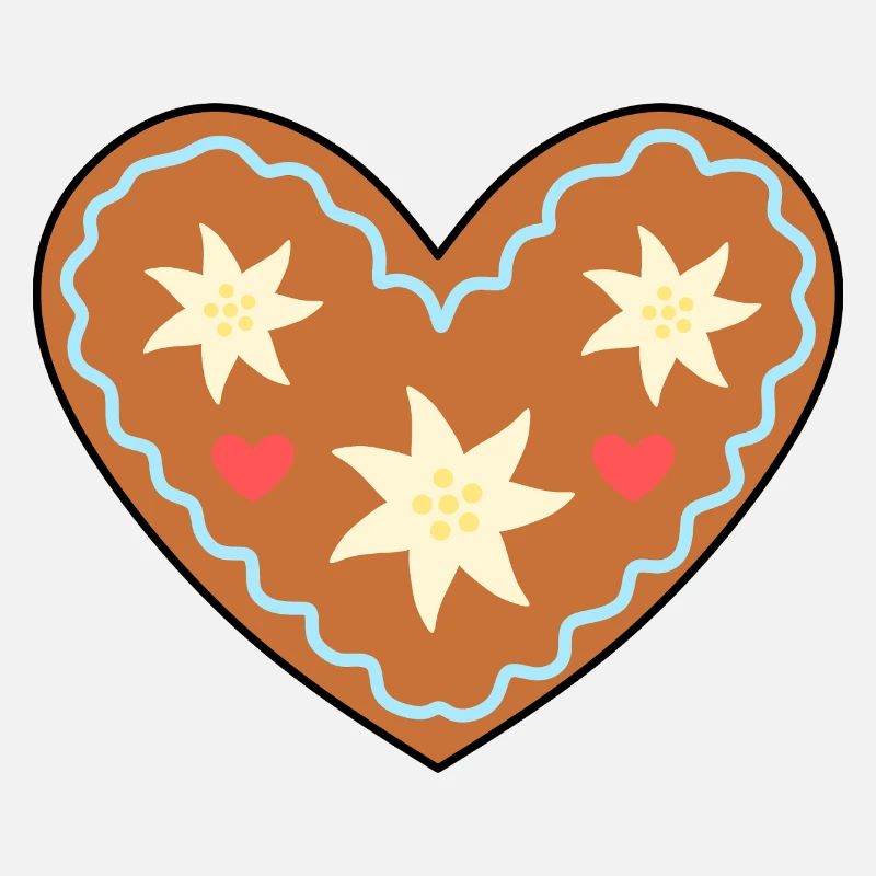 Frosted Heart Lebkuchen Design