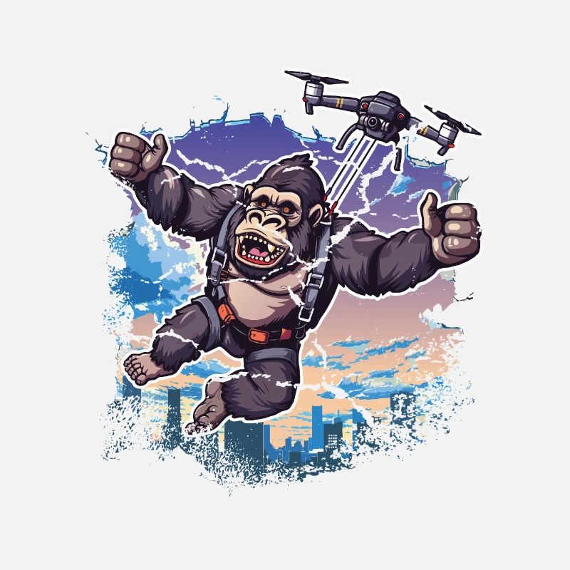 Gorilla Drone Kids Funny