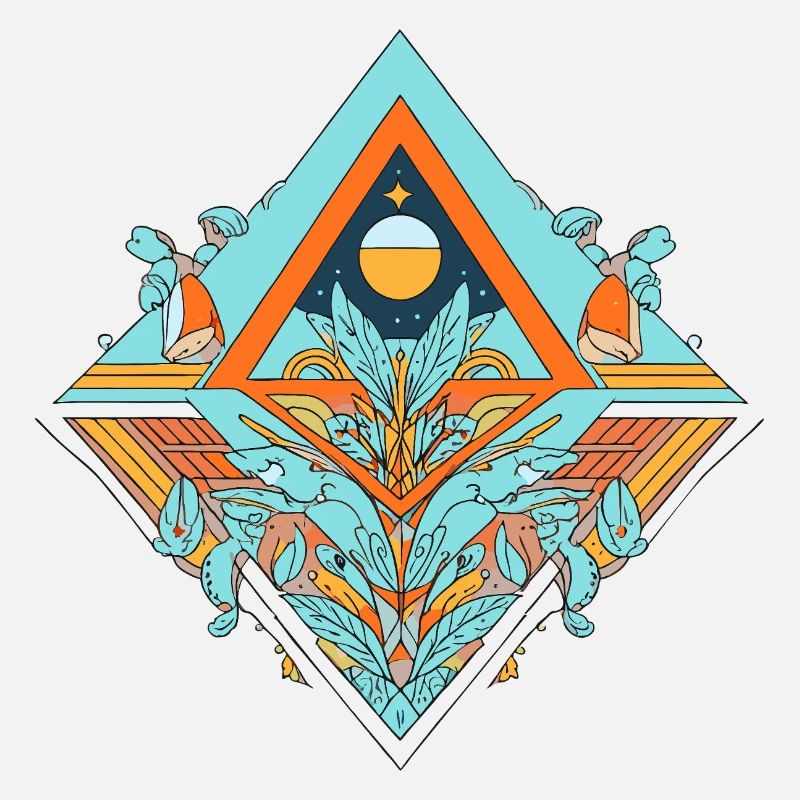 Celestial Dreamscape Geometric Design