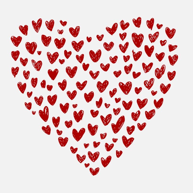 Herzkollektion: Liebe in Rot