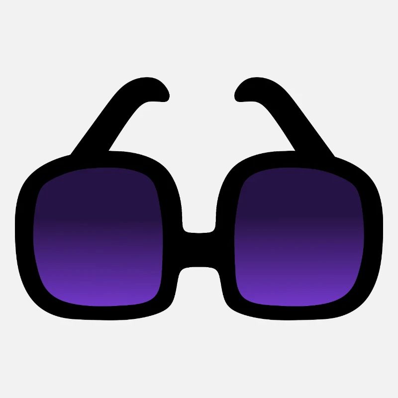 Gradient Purple Square Sunglasses Design
