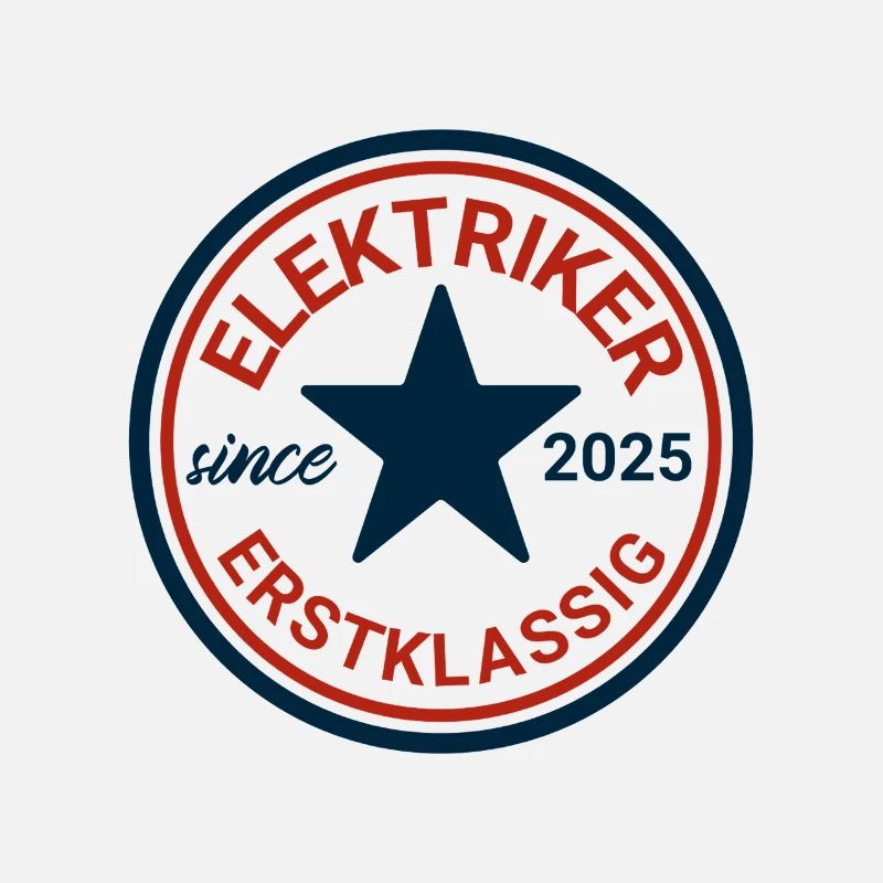 Logo rétro d'électricien