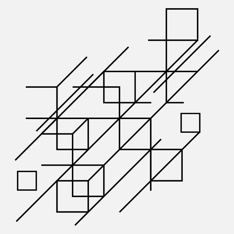 Design mit geometrischen Linien