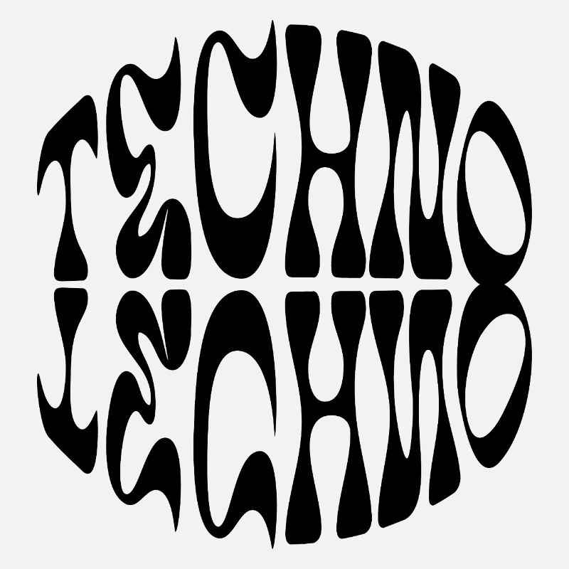 Techno liquid logo design