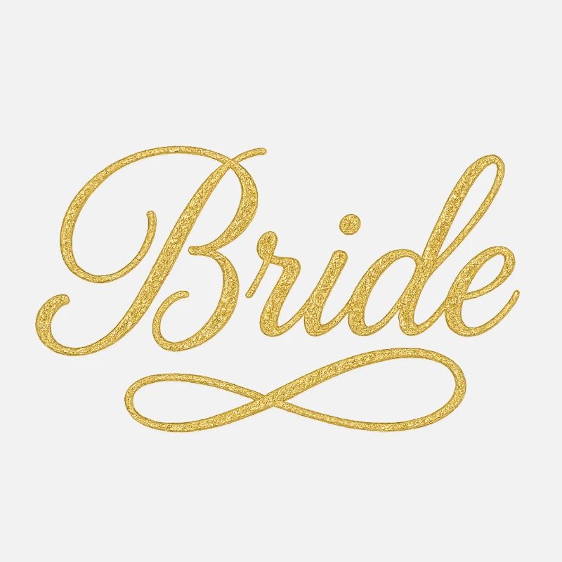 Elegant Gold Bride Script Design