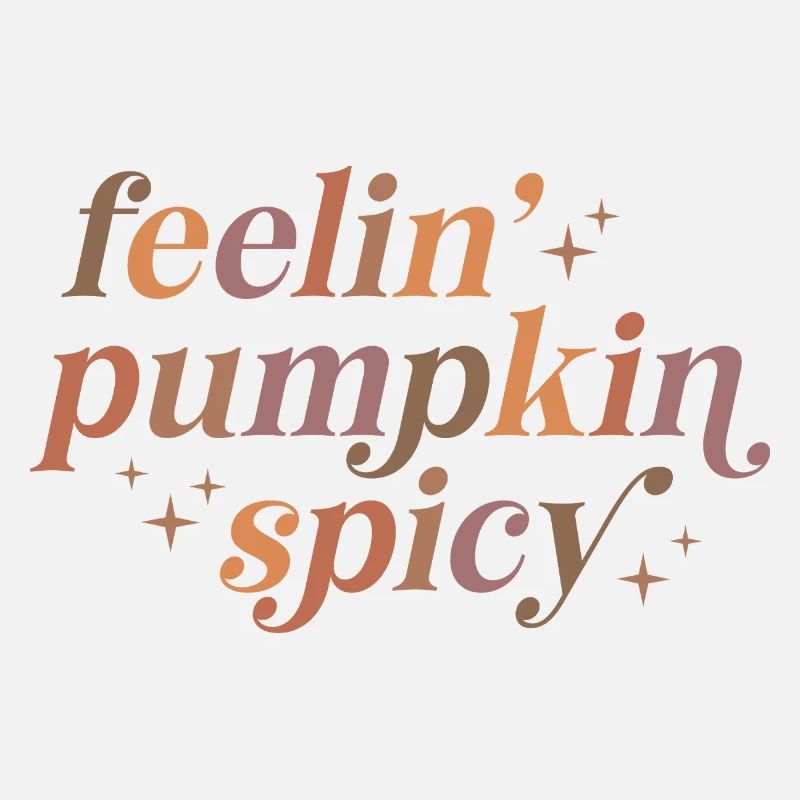 Conception de texte épicé Feelin' Pumpkin