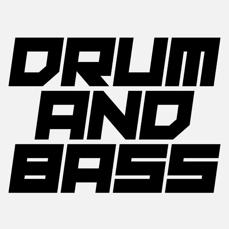 Conception audacieuse du logo Drum and Bass