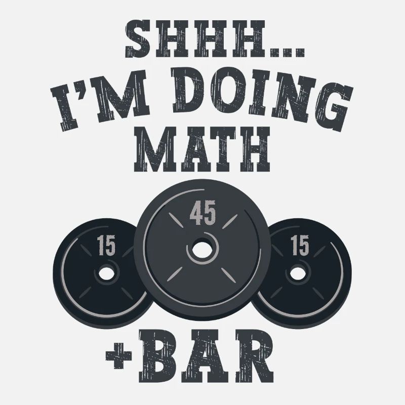 Chut, je fais des maths, du poids, de la musculation, de la musculation, de l’haltérophilie