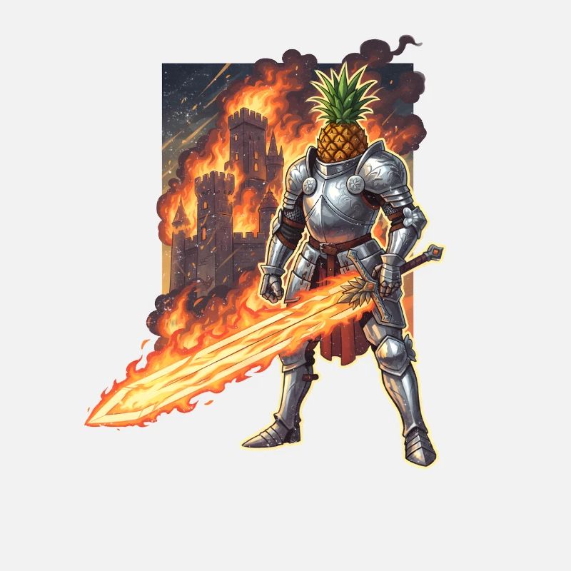 Fiery Paladin with Pineapple Knight
