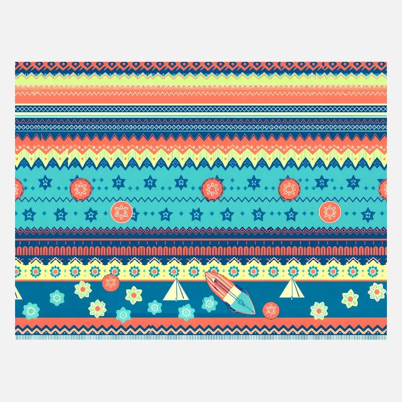 Farbenfroher Boho Wintermuster