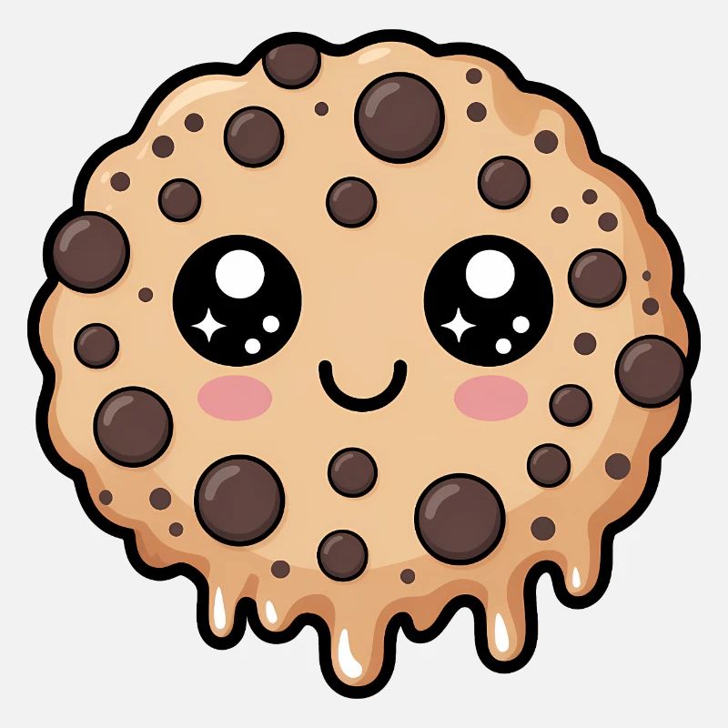 Kawaii Chocolate Chip Cookie