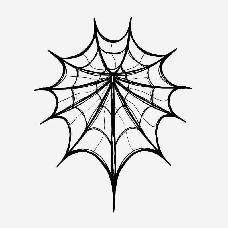 Abstract Spider Web – Line Art
