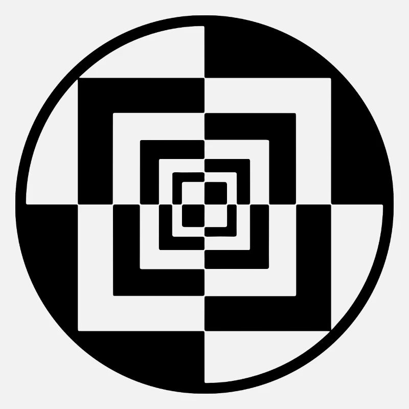 Hypnotic Checkerboard Tunnel