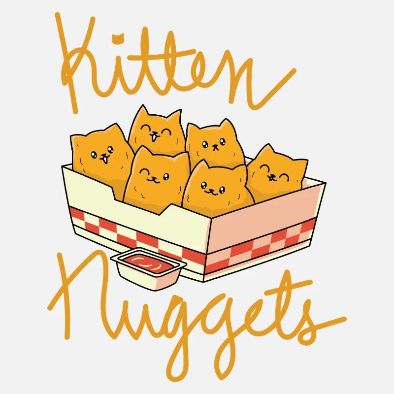 Kätzchen Nuggets Lustige Katze