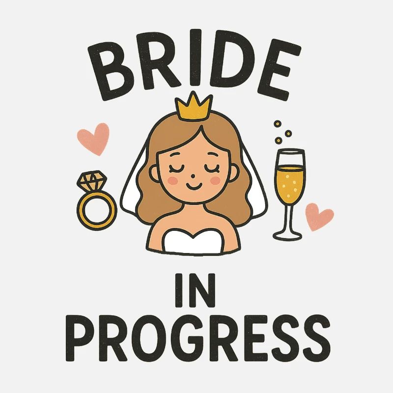 Bride in Progress – Lustiges JGA Brautdesign
