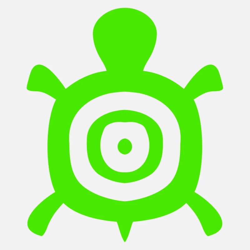 Turtle Turtle Shell Circles Tank Logo