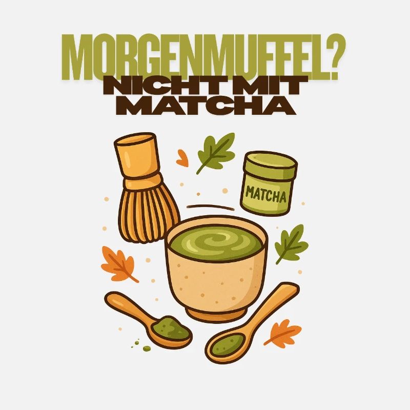 Morning grouch coffee matcha cup breakfast