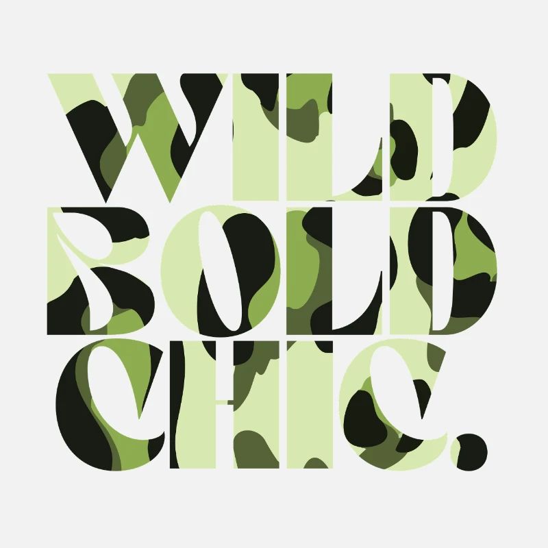 Wild Bold Chic Camouflage Chic