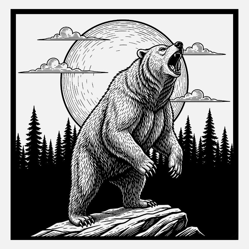 Ours au clair de lune