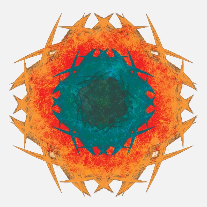Fire Mandala Kaleidoscope