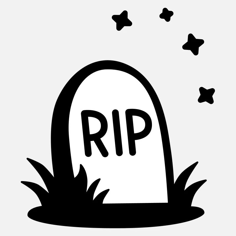 RIP Halloween Tombstone Silhouette