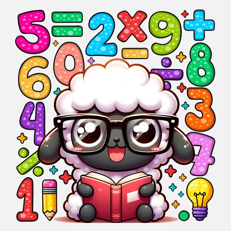 Zahl Tag Mathe Schaf Lesebrille