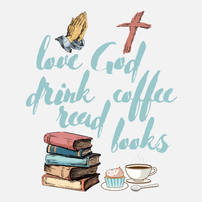 Liebe Gott Trinken Kaffee Lesen Bücher