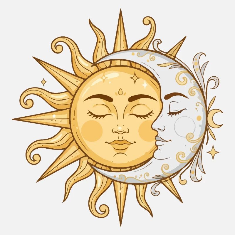 Sun and Moon Faces