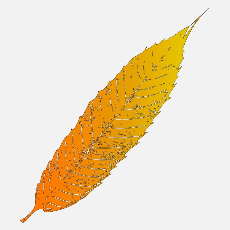 Herbstblatt Farbverlauf