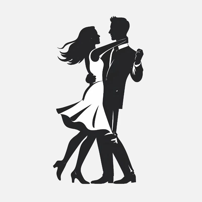 Couple dansant - Logo Cool Silhouette