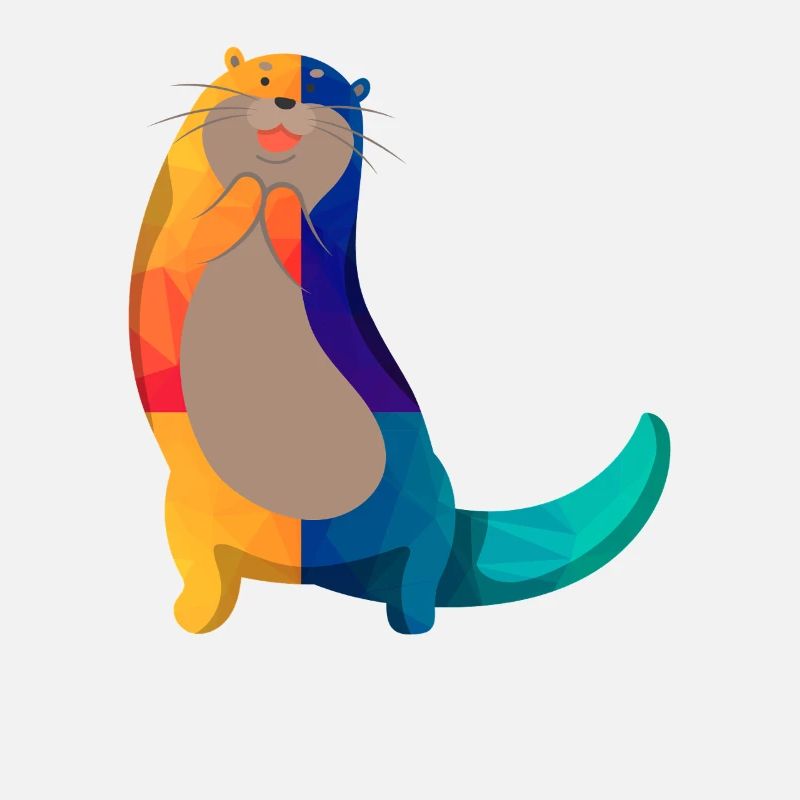Dessin animé de loutre de mer