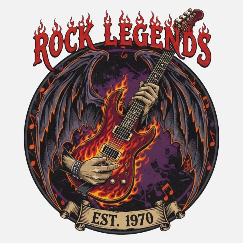 Rock Legends Fire Guitar