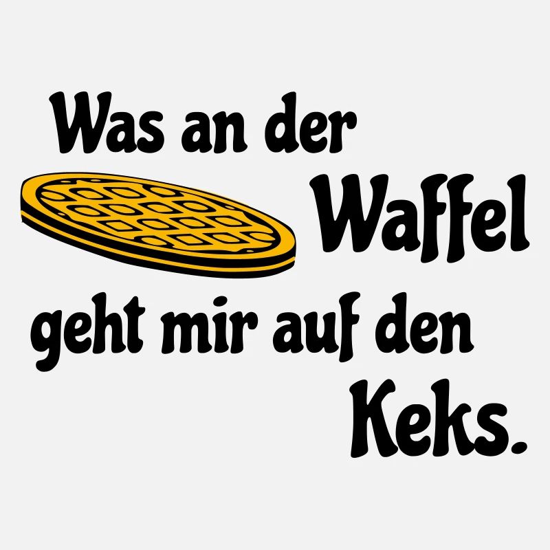 Waffle on biscuit