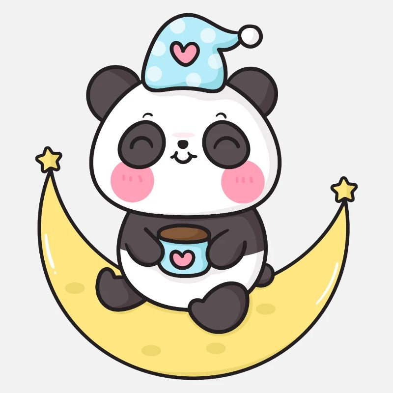 Celestial Panda on the Moon