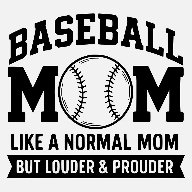 Stolze Baseball-Mutter Zitat Baseball-Mutter