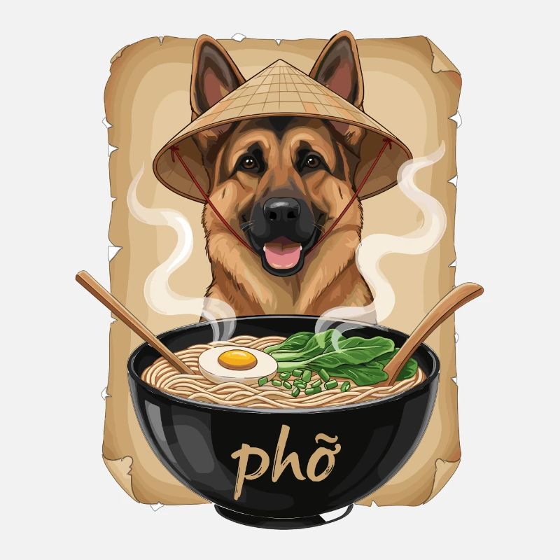 Phở Hund im Bambushut