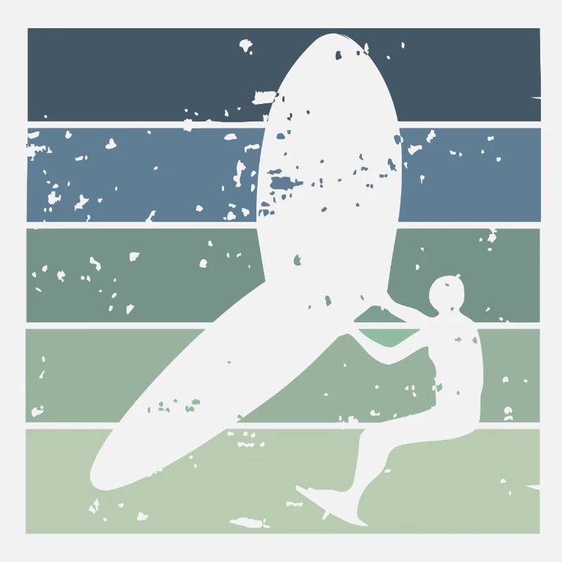 Silhouette Wingfoiler avec planche de surf