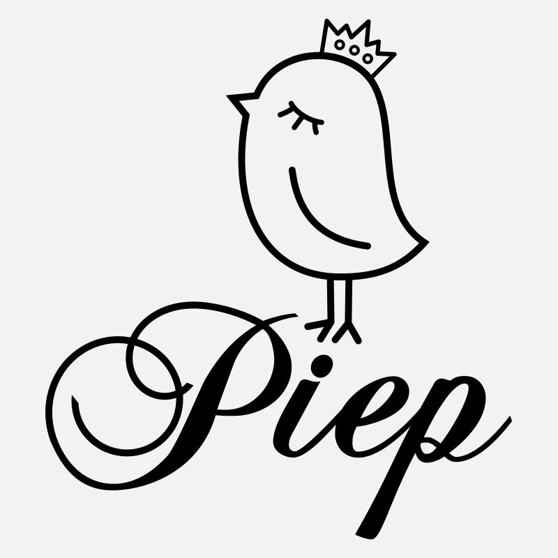 Sparrow Beep with Crown – Beep Bird Cartoon