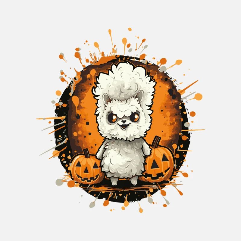 Llama Halloween Comic