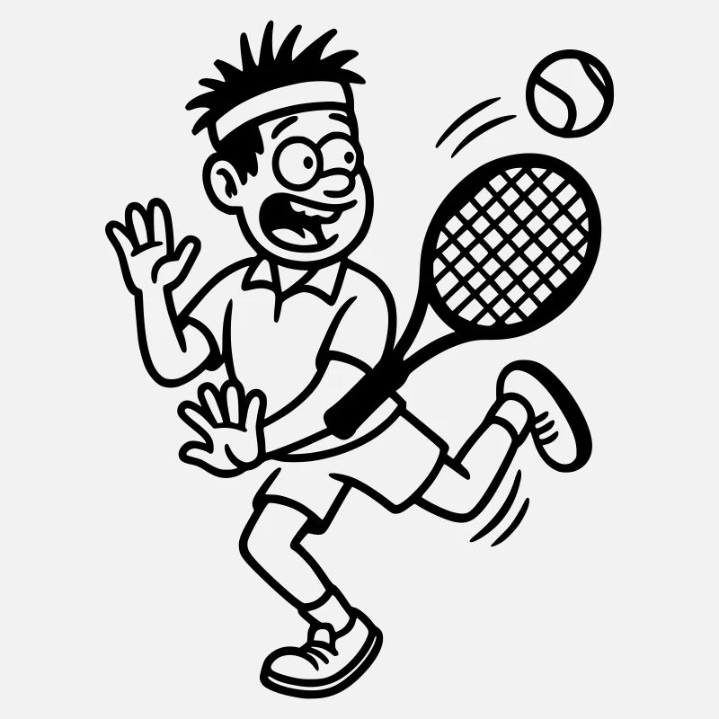 Tennis player funny