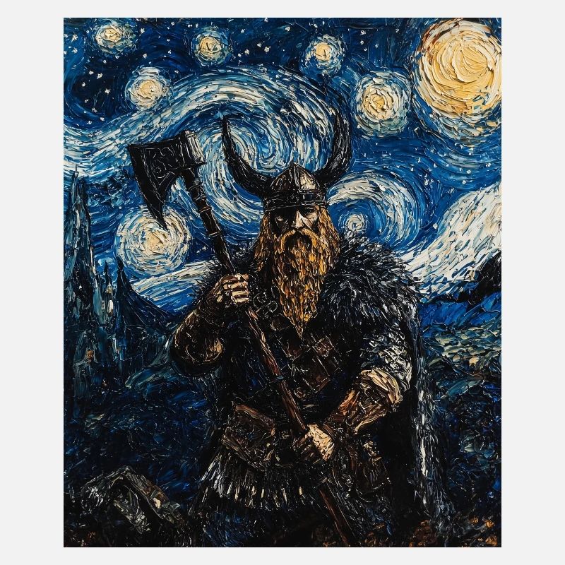 Viking Van Gogh Style