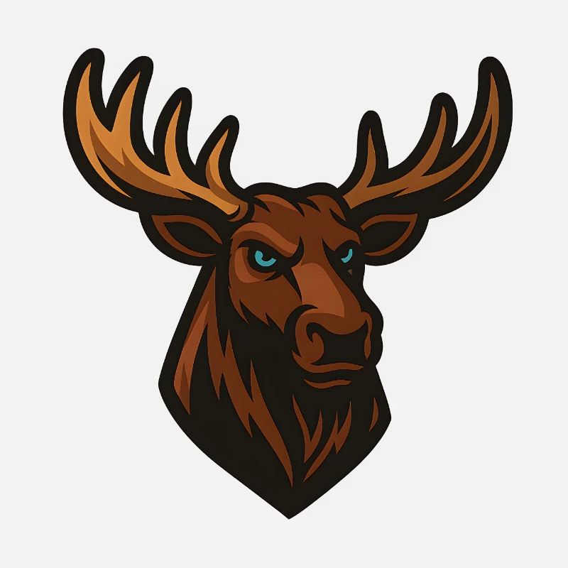 Moose Head Illustration