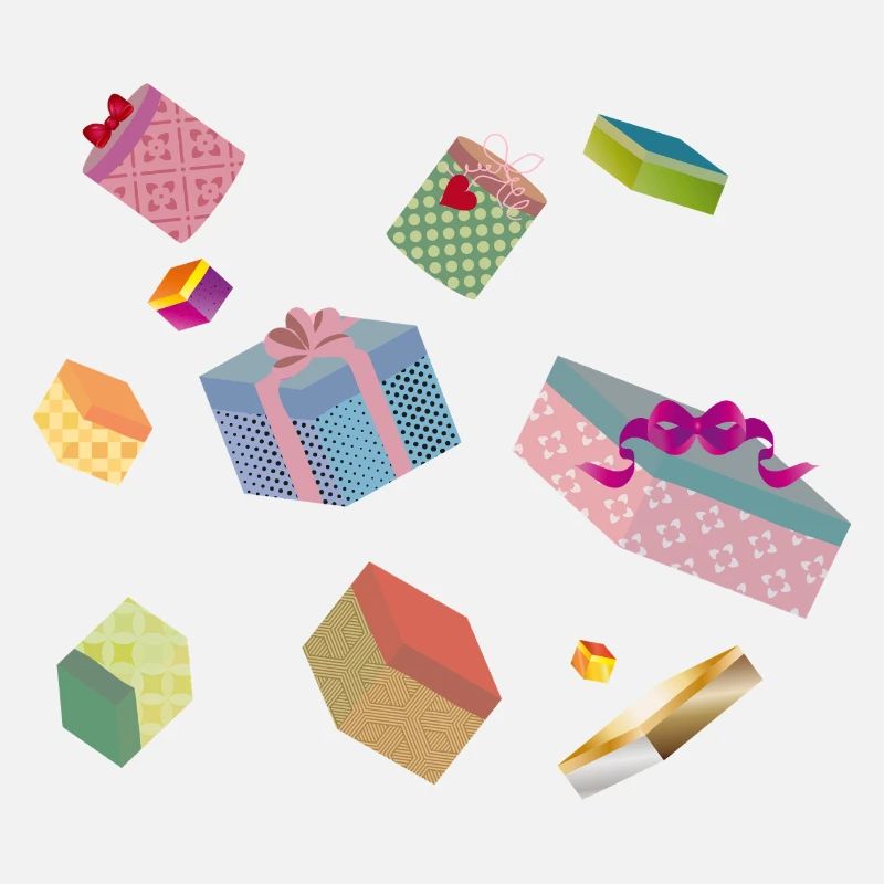 Bunte Geschenkboxen – festlich verpackte Geschenke