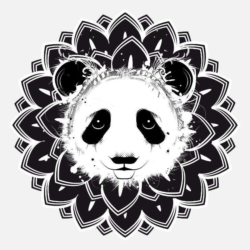 Panda Mandala – Harmonious Animal Motif