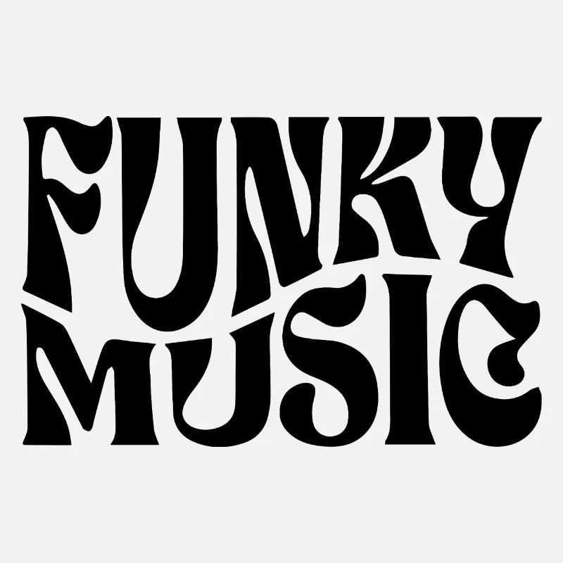 Conception typographique de musique funky