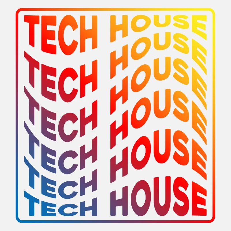 Tech House Neon Gradient Repeats